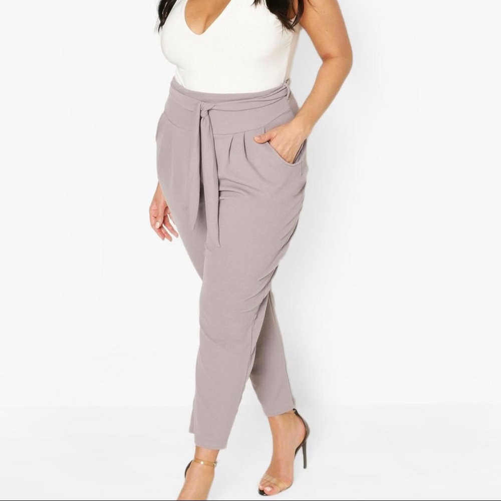 High waisted Tied dress pants